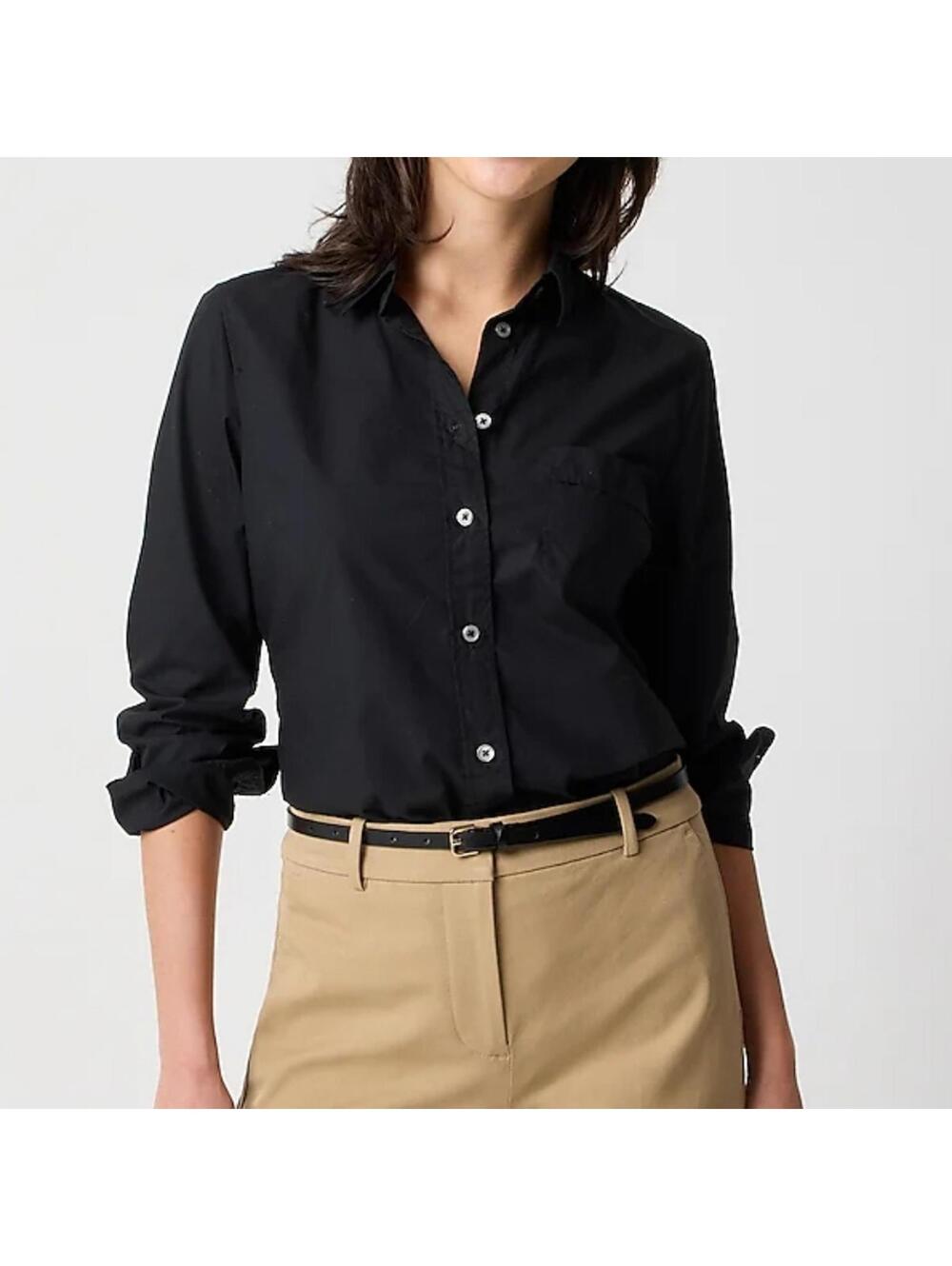 J Crew Button-up cotton poplin shirt in signature fit